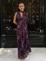 Vestido Venezia Borgoña Floral