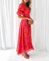 Clara - Vestido largo Tropical Radiance