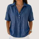 Violeta | Blusa con Cuello y Botones