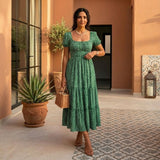 Juliana - Vestido midi con estampado floral