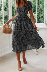 Juliana - Vestido midi con estampado floral
