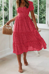 Juliana - Vestido midi con estampado floral