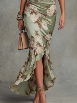 Camelia | Vestido Estampado Floral Satinado