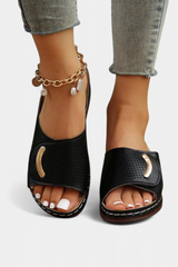 Inela - Sandalias Ortopédicas con Diseño Perforado y Plantilla Acolchada