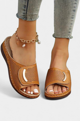 Inela - Sandalias Ortopédicas con Diseño Perforado y Plantilla Acolchada