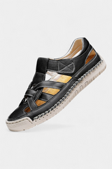 Kaila - Sandalias Ergonómicas de Cuero Sintético con Corte Lateral