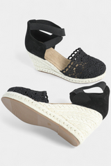 Nala - Espadrilles de Cuña con Encaje Artesanal