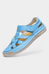Kaila - Sandalias Ergonómicas de Cuero Sintético con Corte Lateral