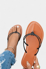 Alana - Sandalias Minimalistas con Tiras Delgadas Sintéticas