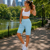 Shorts Antonella™ de Punto Premium Flexible con Cintura Alta